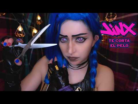 ⭐ASMR Jinx te corta el pelo ✂️💜 | Roleplay Arcane | Peluquería en Zaun