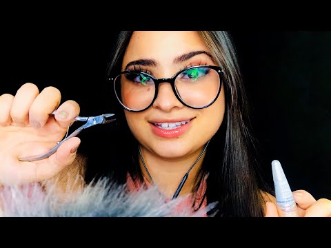 ASMR:MANICURE/FAZENDO SUAS UNHAS!