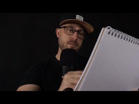 Je dessine ton visage dans mon cahier de croquis - ASMR rapide
