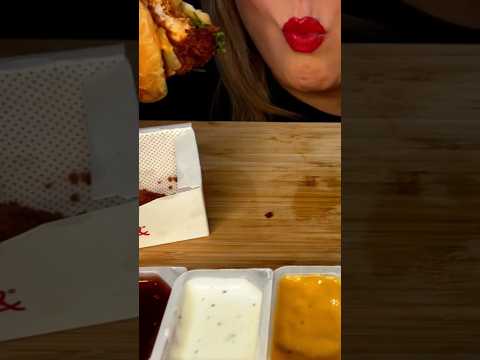 Chick-fil-a Chicken #shorts #asmr #eatingsounds #chickfila