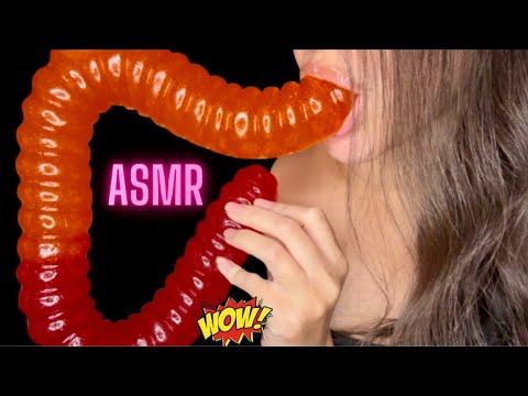 Asmr Eating Giant Gummy Worm Mouth Sounds