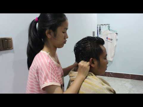 Relaxing Head Massage with Shampoo by Sister - Intense ASMR