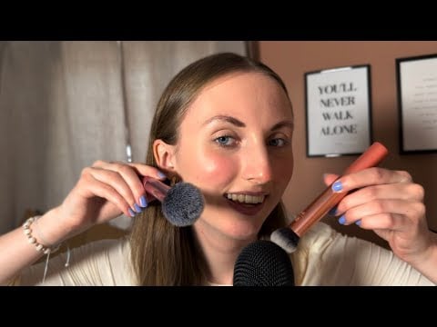 ASMR Brushing You To Sleep | With Mouth Sounds