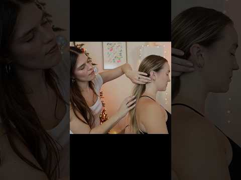 ASMR tingly hair play compilation 🎄❤️