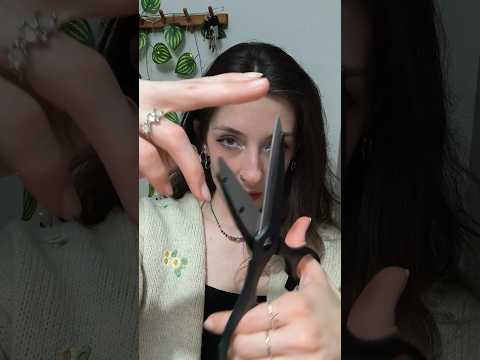 ASMR Cutting your bangs