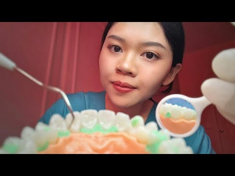 ASMR Thai Dentist Teeth Cleaning and Whitening 🦷 หมอฟันขูดหินปูนและฟอกสีฟัน  Softspoken