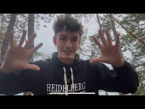 Outdoor asmr hand & camera movements and nature sounds