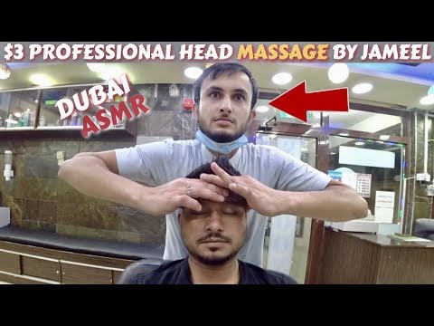 ASMR 😱 $3 Professional Head Massage by Jameel 🇦🇪 | Pure Satisfaction! 💆‍♂️✨