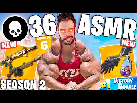 ASMR MOUTH SOUNDS FORTNITE SOLO VS SQUAD 36 KILLS WIN - ASMR EN ESPAÑOL