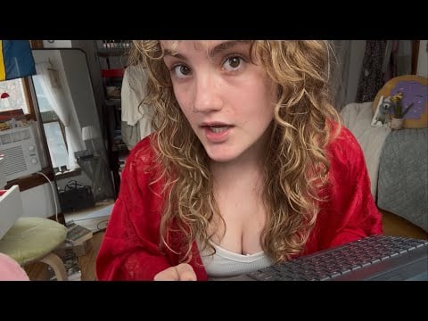 ✨college girl all alone in boston ASMR typing sounds✨ (chaotic grwm + morning routine) ❤️