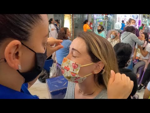 Depilación con hilo en el Callejón de la Belleza CDMX, México 🇲🇽 *Dolorosa*
