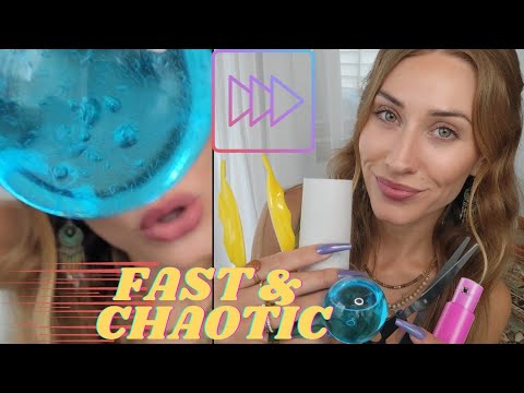 ASMR ⏩️ *Fast & Chaotic* Distracting You From Anxious/Scary Thoughts⚡️🏎🏁