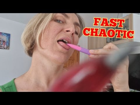 ASMR FAST AGGRESSIVE CHAOTIC SPIT PAINTING with PEN (LOFI) #asmr #fast #lofi