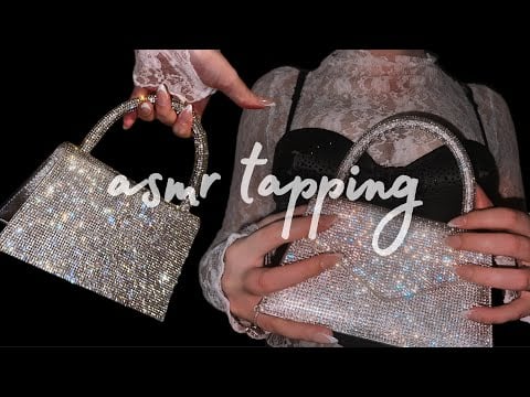 ASMR Tapping Silver & Sparkly Items to Help You Sleep 🩶