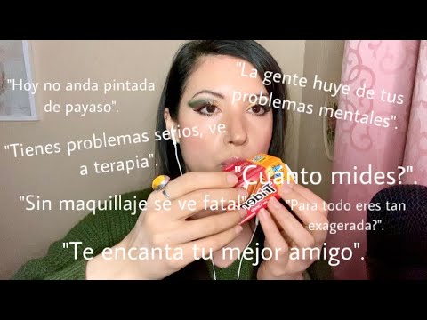 ASMR Masticando Chicle y Respondiendo Comentarios | ASMR Gum Chewing and Answering Comments