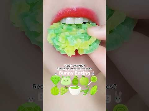 Green Snacks ASMR! 💚 Crunchy Tingly Mukbang