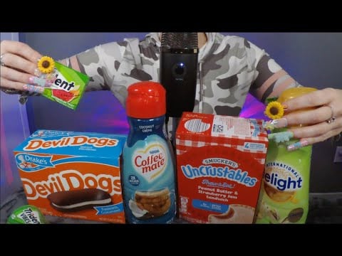 ASMR Gum Chewing Going Through Empties | XL Nails