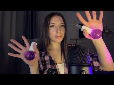 ASMR Массаж всего тела с криосферами/лица,шеи,спины,ног🔮/ massage 