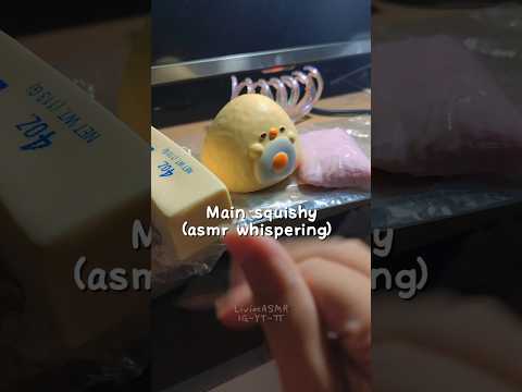 ASMR Squishy Slow Rising Butter Squishy, Chicken Egg, and Cat Pillow Pink #asmr #squishyasmr