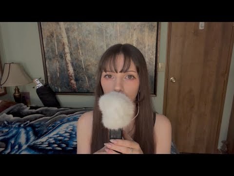 Hypnotic Mouth Sounds & Ear Attention ASMR 🐑 Fluffy Mic Cover, No Talking 