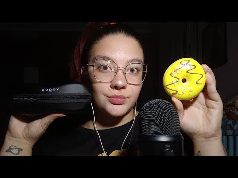 OCCHIALI NUOVI (Show & Tell) 😍 Tapping, Chiacchiere e Ciambelline Squishy 😴💜 | ASMR ITA