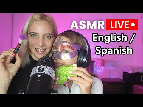 ASMR EN VIVO!! ENGLISH AND SPANISH
