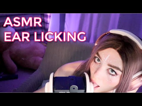 ASMR EAR LICKING + EAR EATING + TAPPING!