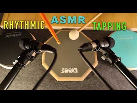 ASMR Rhythmic Binaural Tapping & Drumming (No Talking)