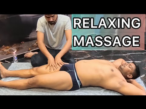Indian Muscular Man Gets Deep Relaxing Body Massage 💆‍♂️ | Intense ASMR Relaxation Therapy