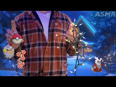 Setting up for the Pokémon Christmas Festival🎄| ASMR Roleplay