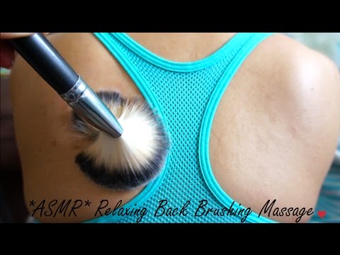 ASMR GENTLE BACK BRUSHING FOR RELAXATION!!