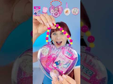 ASMR Barbie Candy Box Eating Pink Sweet Candy  #mukbang #eating#barbie