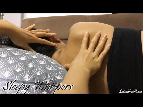 ASMR SLEEPY WHISPERS Back Pampering: Soft Finger Tracing, Back Brushing + Gentle Bird Sounds