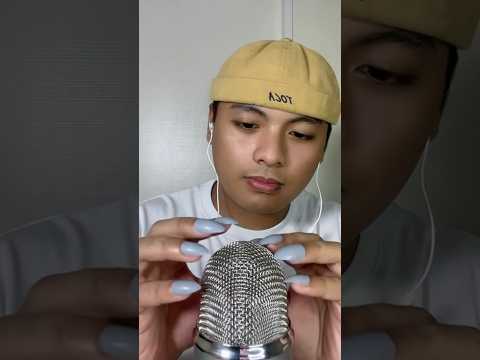#asmr 1 minute mic tapping and scratching w/ fake nails on 💅🎙️ #asmrvideo #nails #sleep
