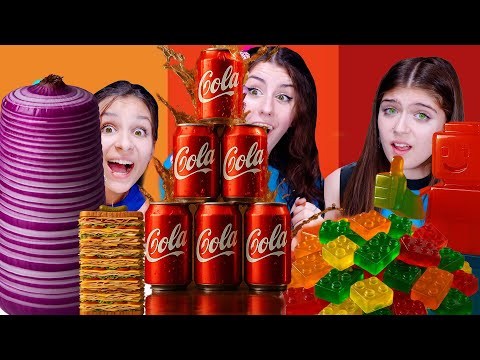 ASMR Compilation 100 Layers of Food Challenge: Burgers, Candy & More! 🍔🍭
