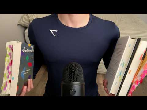 ASMR | Switching between soft spoken and close whispers (Book ramble)