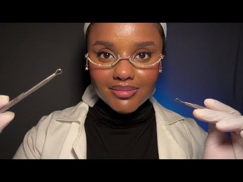 ASMR Dermatologist Face Exam| Pimple Extraction & Skin Treatment