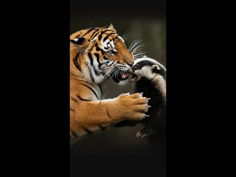 Tiger vs. Badger: The Impossible Clash for Survival!