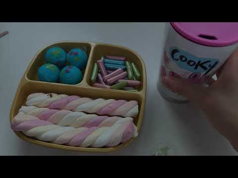 [ASMR] (No Talking) Eating Jelly and Marshmallow, 젤리랑 마시멜로우 먹는 소리