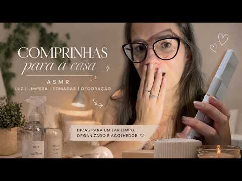 ASMR COMPRINHAS PARA A CASA #unboxing