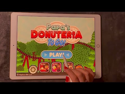 😴iPad ASMR - Let’s make Donuts 🍩 (1)- Clicky Whispering - Wet Mouth Sounds