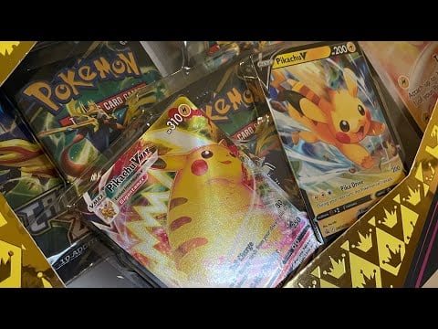 ASMR Crown Zenith Pikachu VMAX Collection Box Opening
