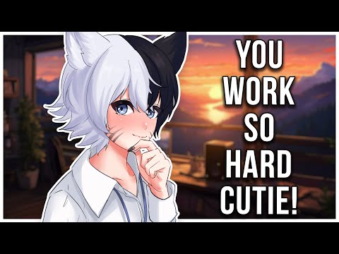 ASMR Roleplay | Cute Femboy Coworker Distracts You With ASMR 💼
