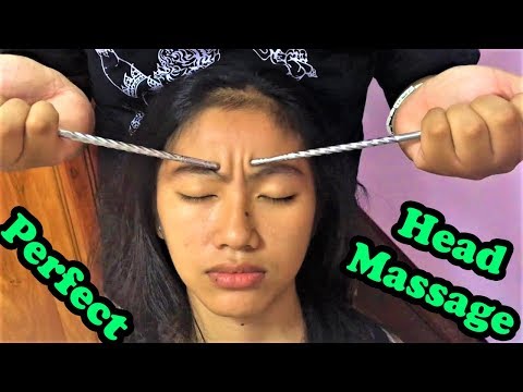 Relaxing Chopstick Head Massage for Sister - ASMR