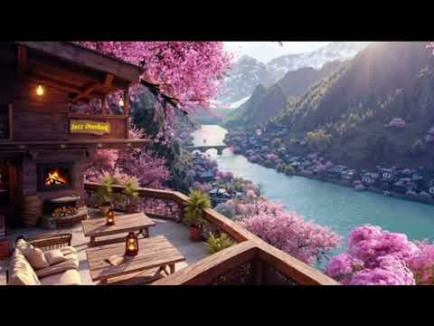 Spring Ambience  🌺 Relax to the Sounds Soft Jazz Music Relaxing Sounds