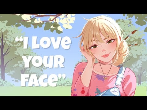 Catching a Cute Art Student Drawing You! (Shy) (Flirting With Each Other) (Complimenting You)