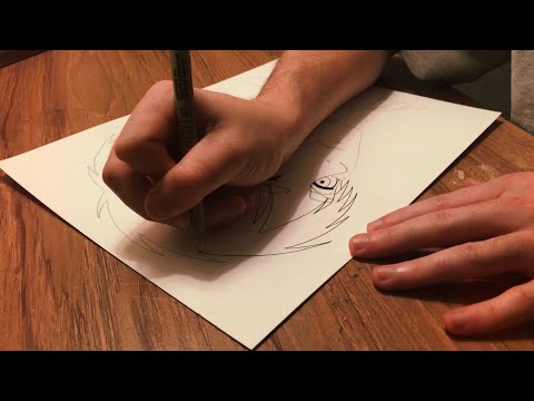 [ASMR] Art with Rae Episode 3: Chill Ink Drawing Session