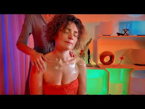 ASMR Persona Reale ✨Curly Hair Scalp Massage ✨ MASSAGGIO Relax ✨ Pulizia Energetica 7 Chakra
