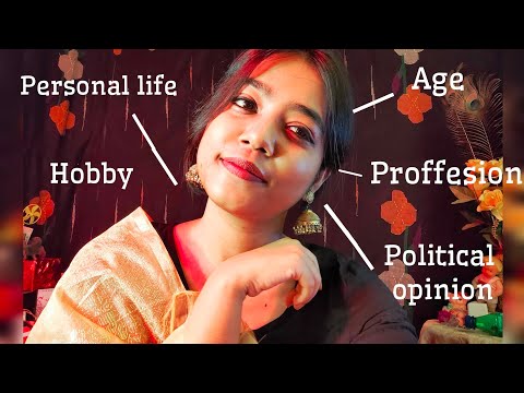 ASMR HINDI- Q&A video|| Get to know about me|Part I (one)