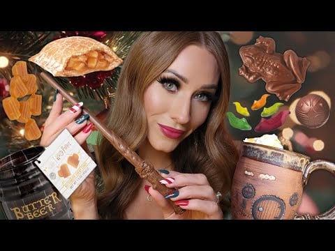 ASMR | 12th *Twelve Days Of Mukbang* Christmas At Hogwarts⚡️Harry Potter Treats!! 🧙‍♀️🎄